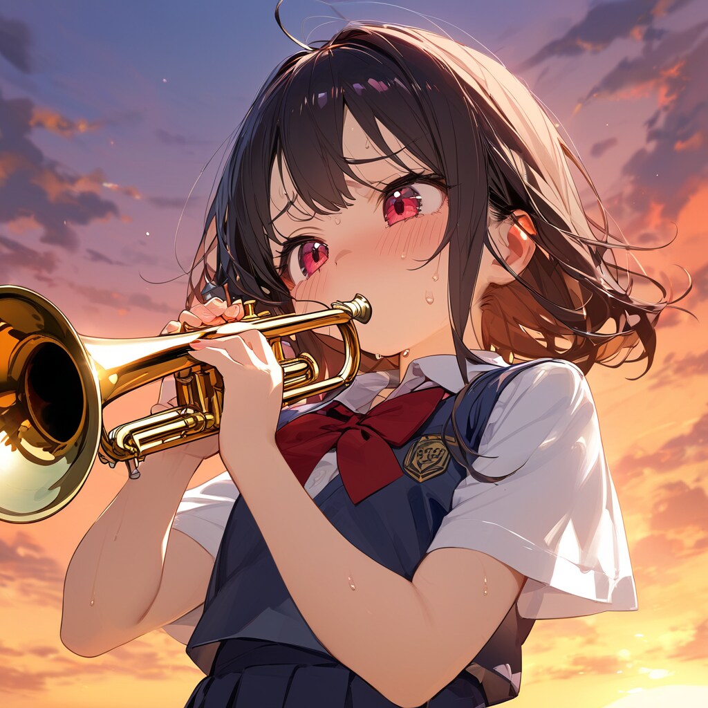 鳴らないトランペット（吹奏楽部） | の人気AIイラスト・グラビア