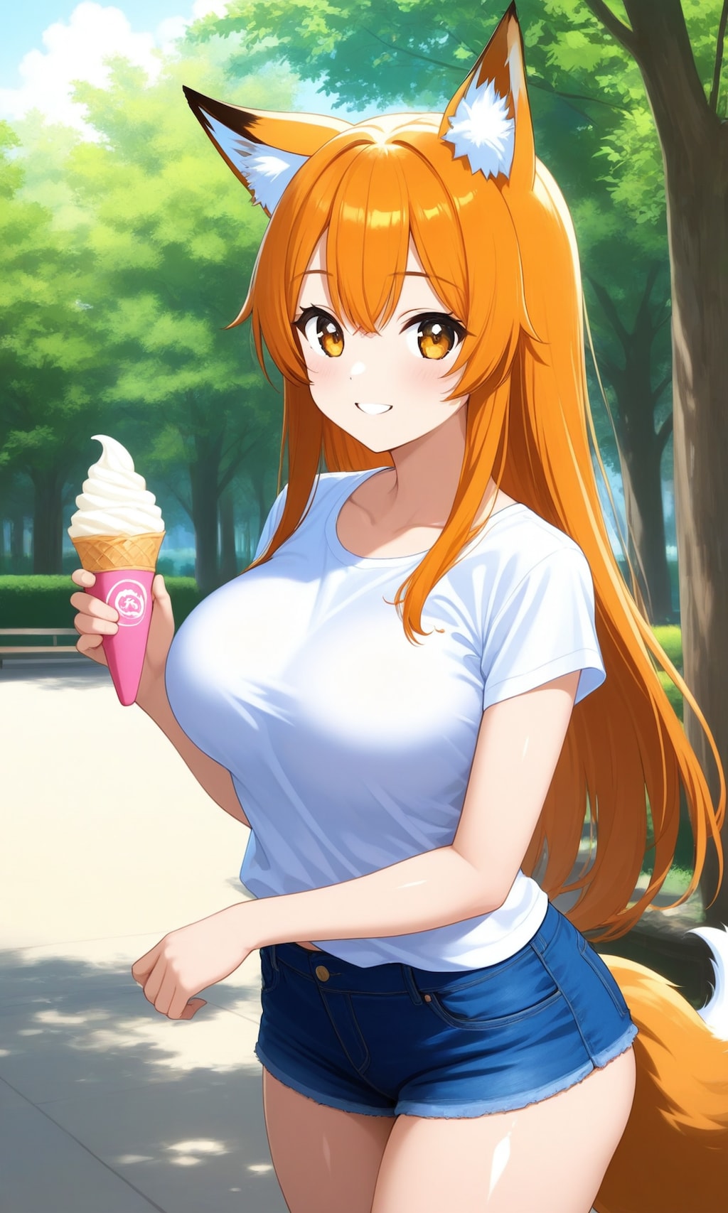理想の夏コーデ（？）なキツネちゃん