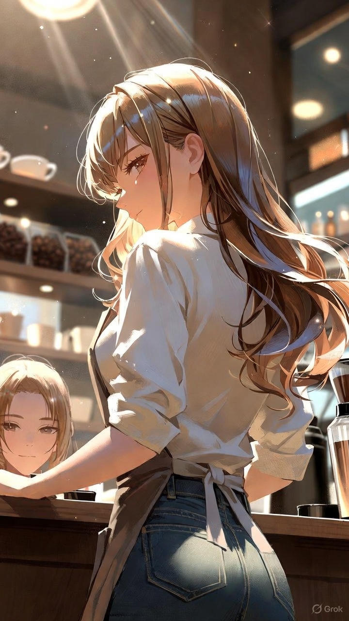 コーヒーショップのお姉さん | の人気AIイラスト・グラビア