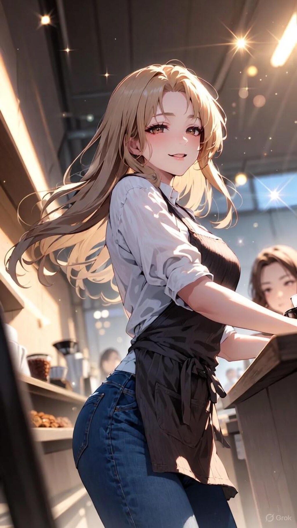 コーヒーショップのお姉さん