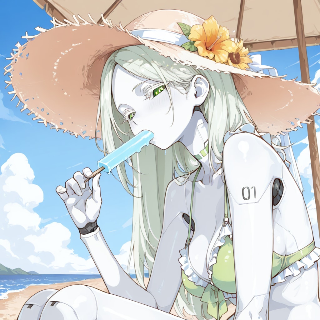 休憩中のアンドロイドちゃん