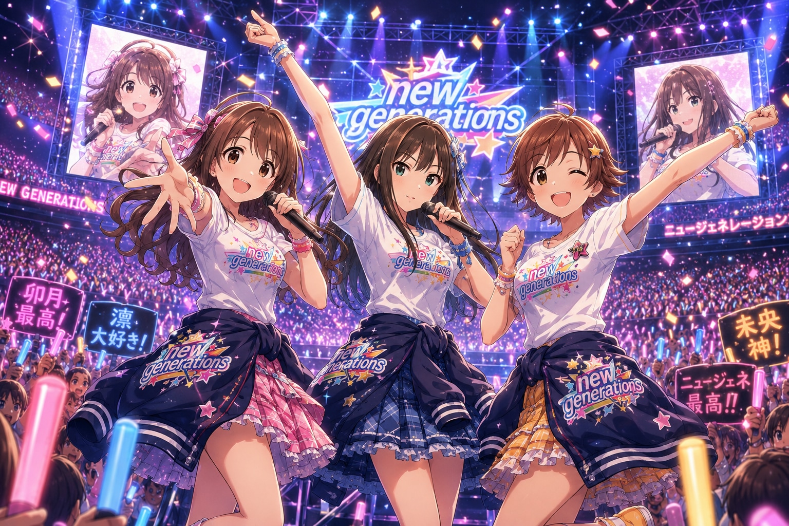 ニュージェネレーションズ(島村卯月、渋谷凛、本田未央)のライブ
