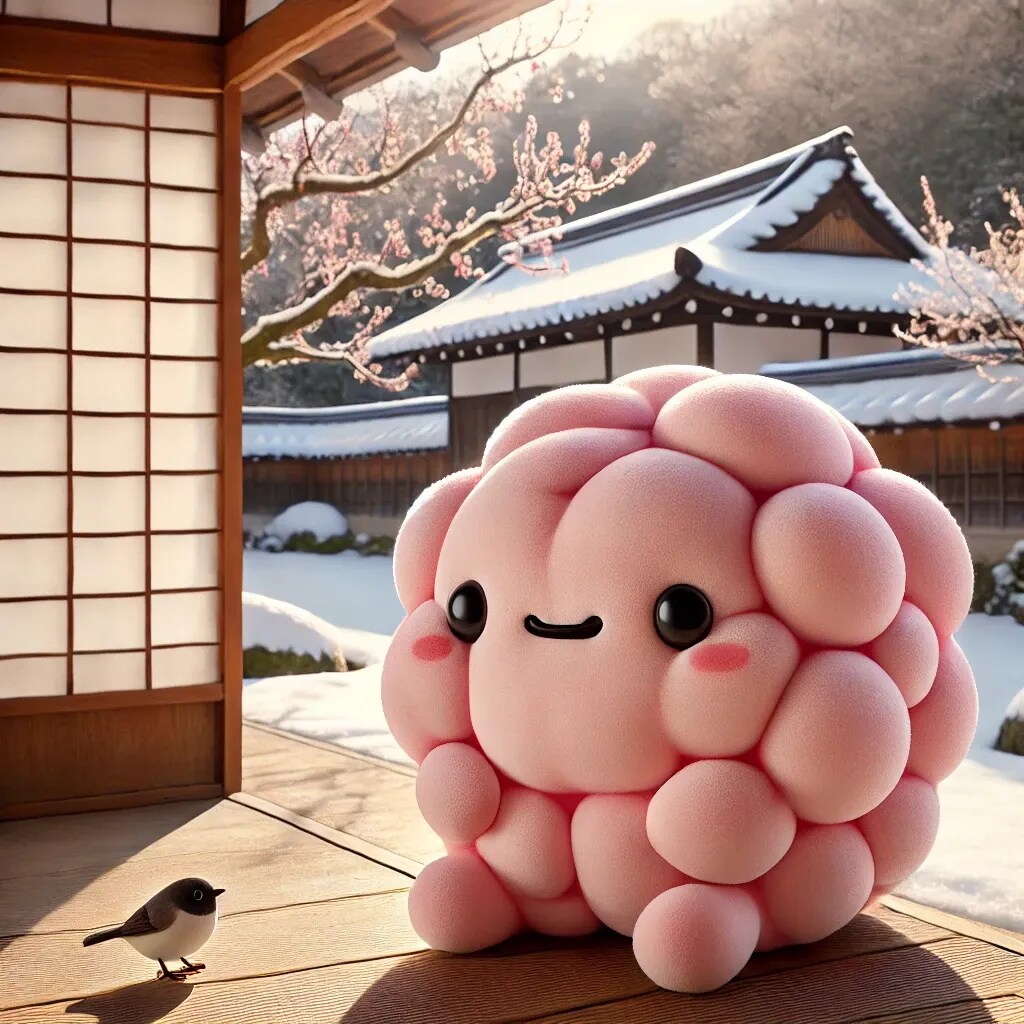 ももほうくんと ふゆのにわ