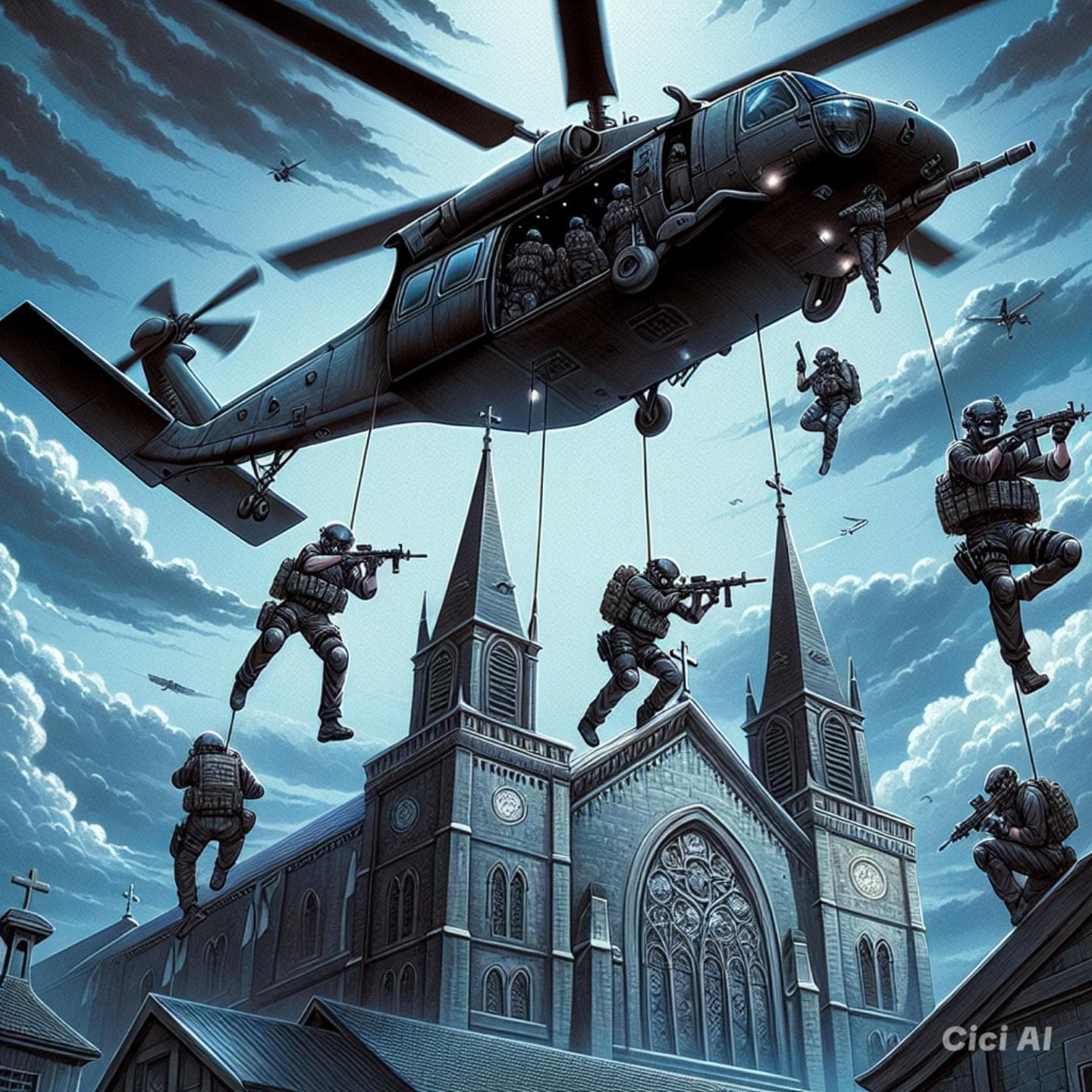 GC アミガルズ にゃー部隊降下する | の人気AIイラスト・グラビア