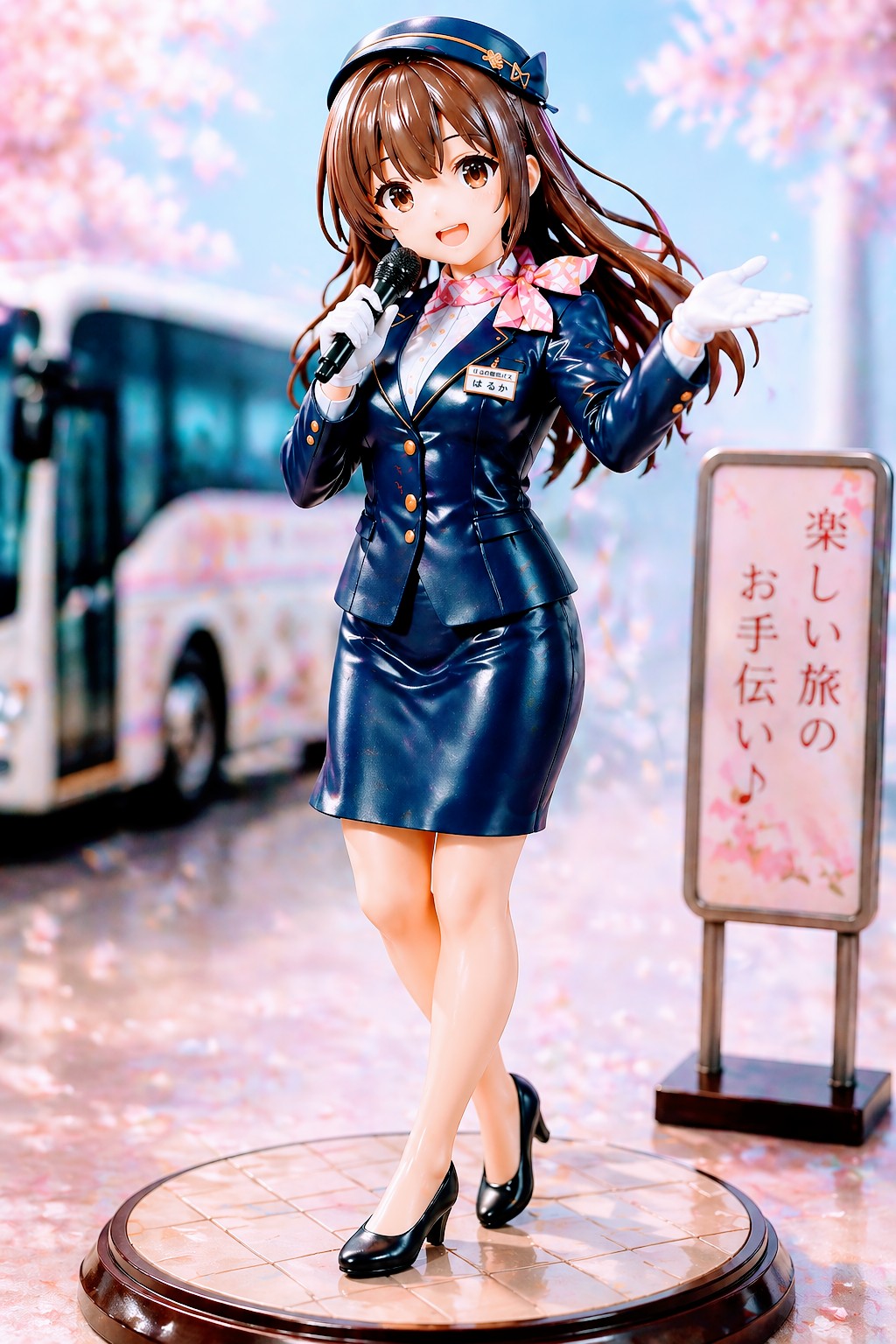 チャッピーさんで微妙なバスガイドフィギュア | の人気AIイラスト・グラビア