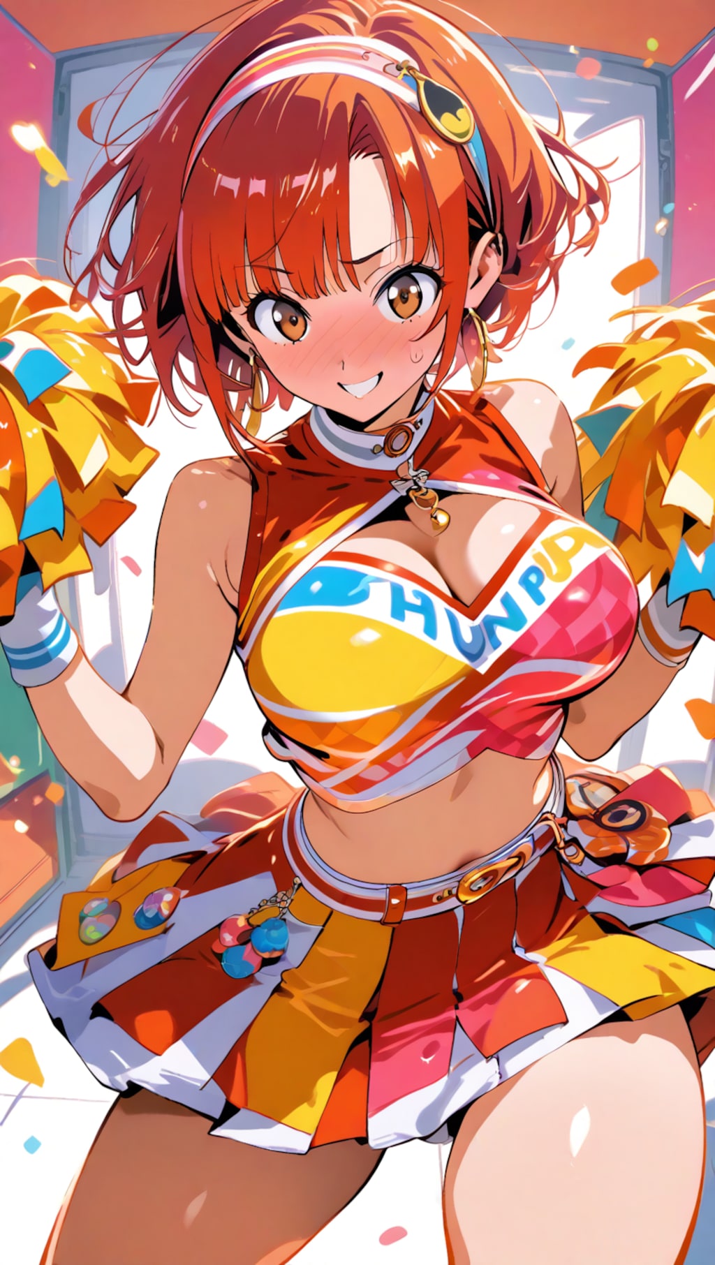 ちちぷい3周年記念イラスト～スタイリッシュチアガール