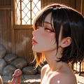 温泉で手コキ 4枚目