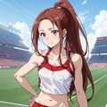 陸上の大会で休憩中 4枚目