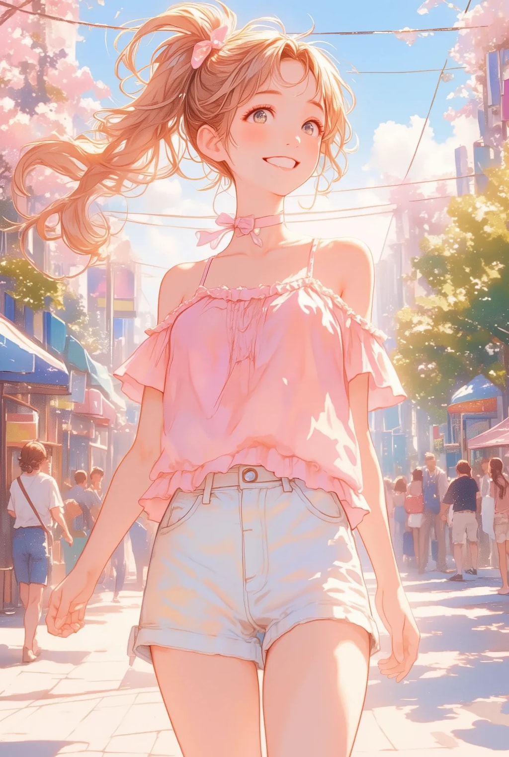 ホットパンツなお姉さん