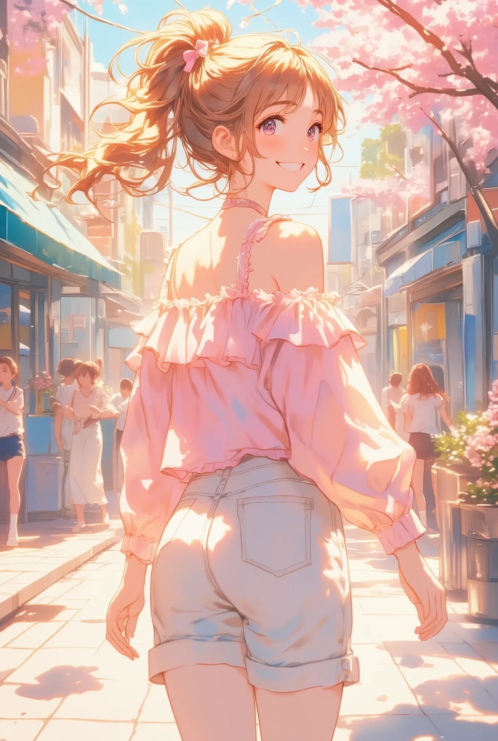 ホットパンツなお姉さん