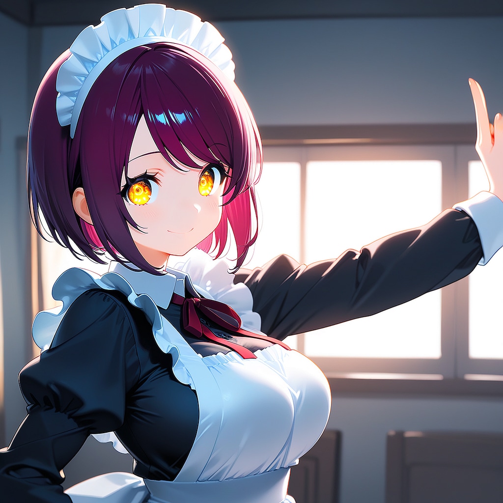 おはようございます（挨拶メイドの芽衣ちゃん）