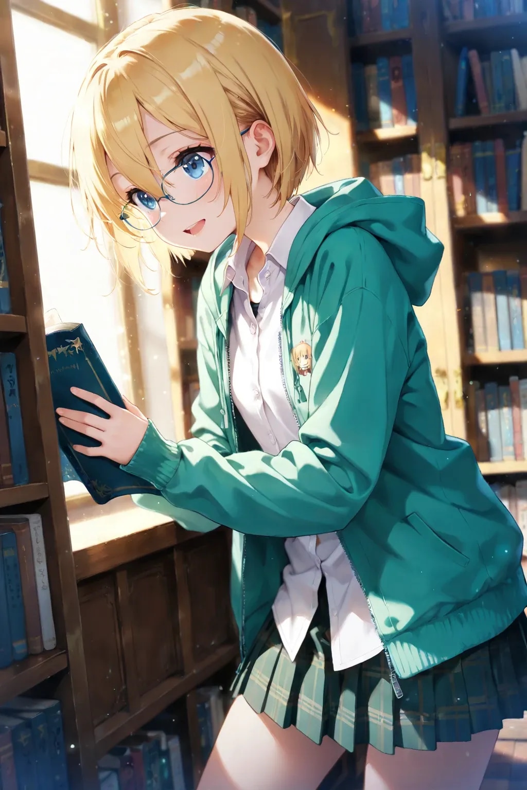 図書館と眼鏡と三つ編み