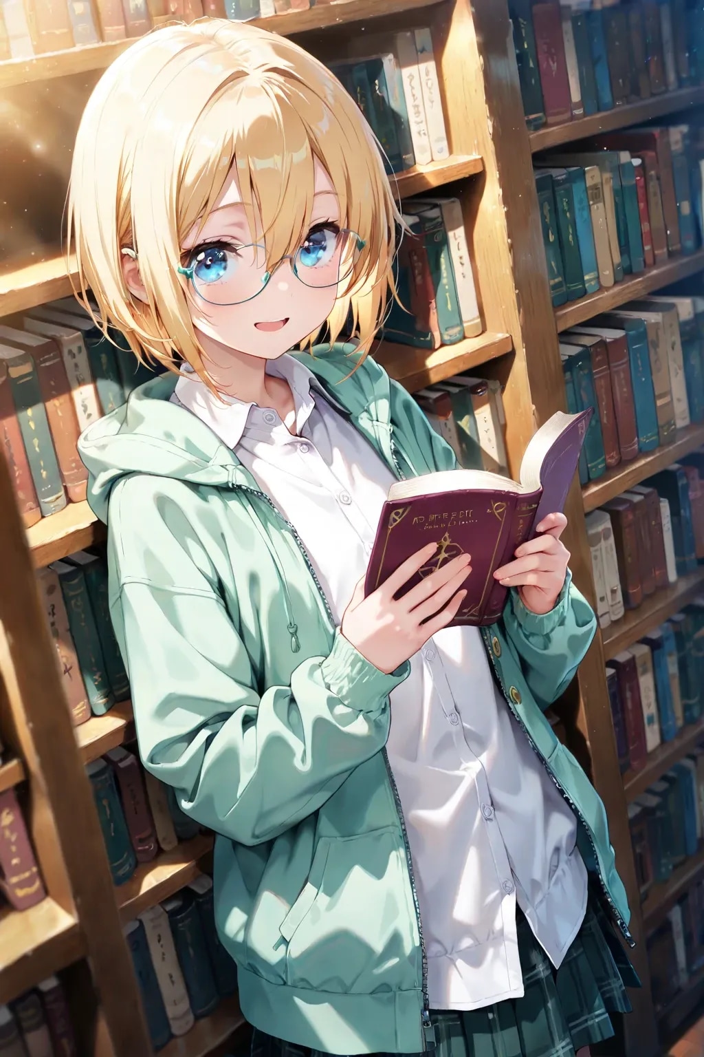 図書館と眼鏡と三つ編み