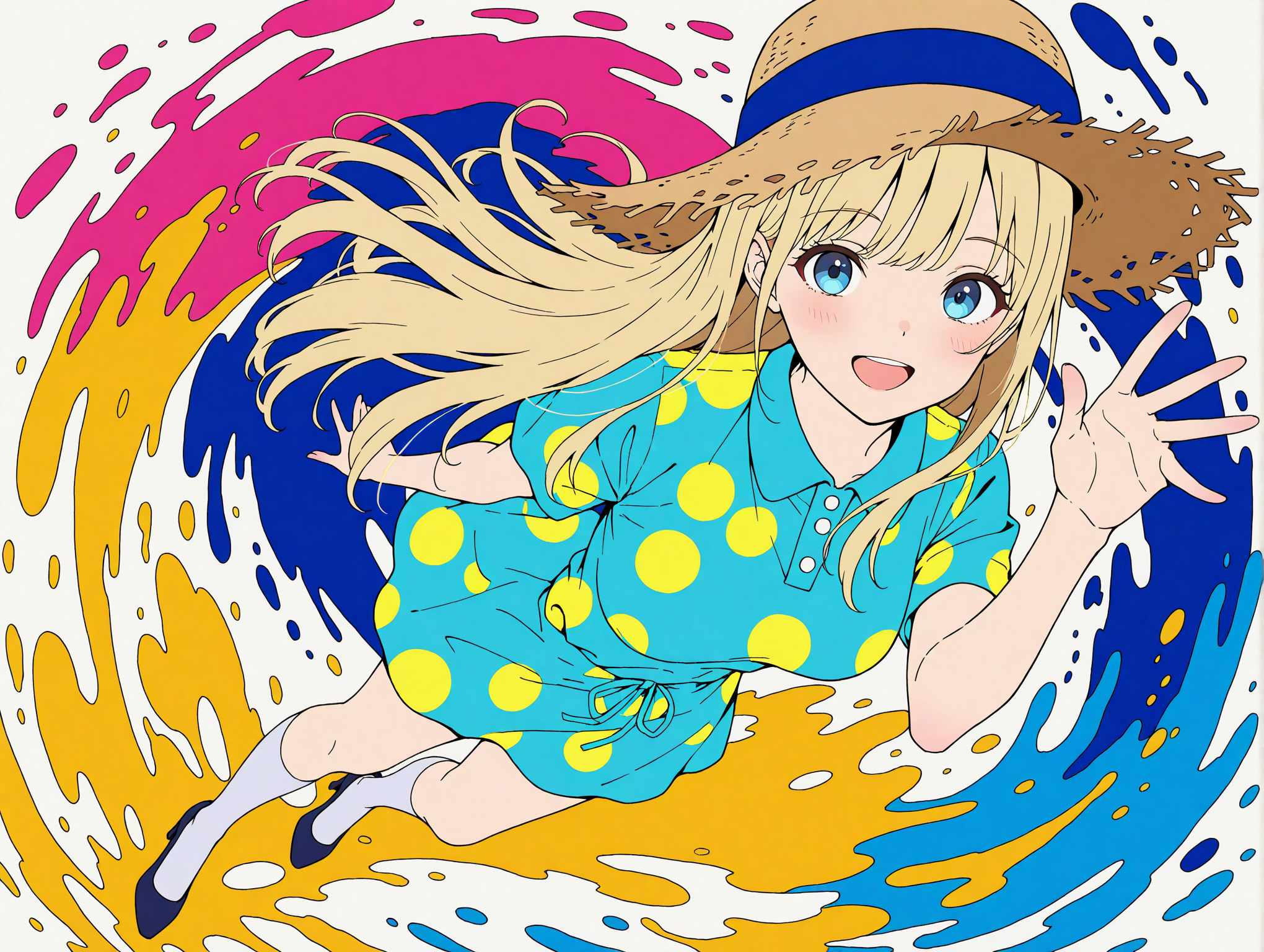 flat colorのプロンプトを足して入れてみた | の人気AIイラスト・グラビア