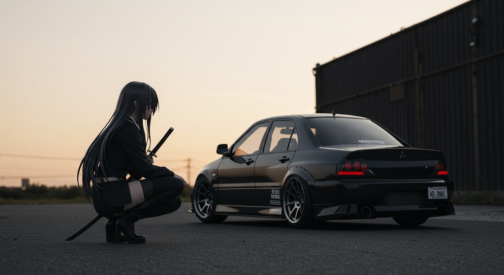 アニメキャラとランサーエボリューション