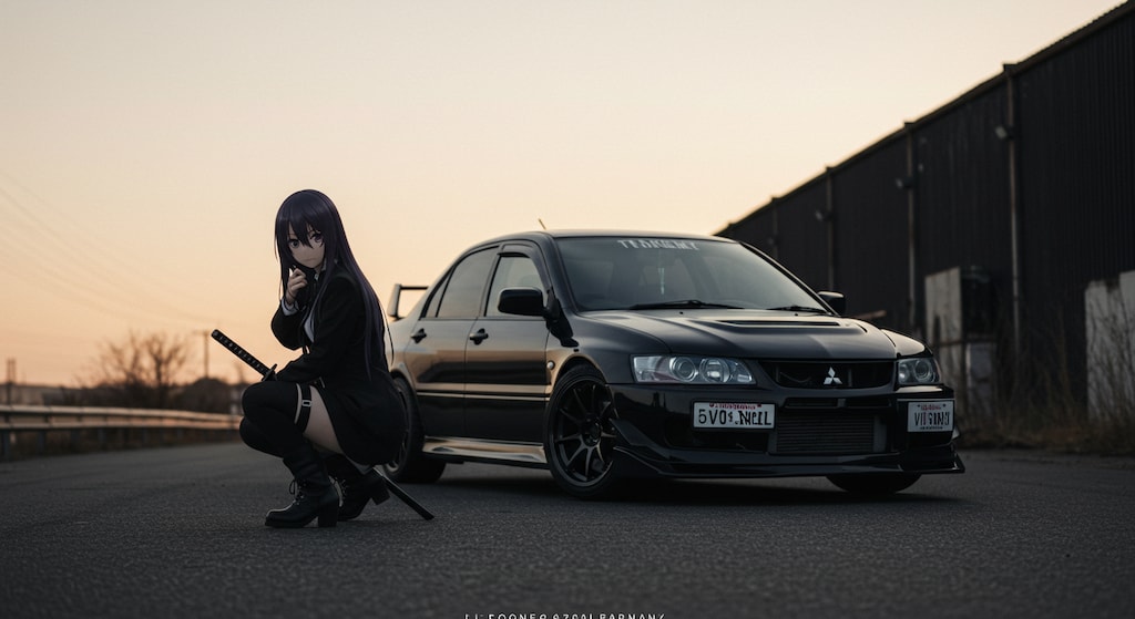 アニメキャラとランサーエボリューション