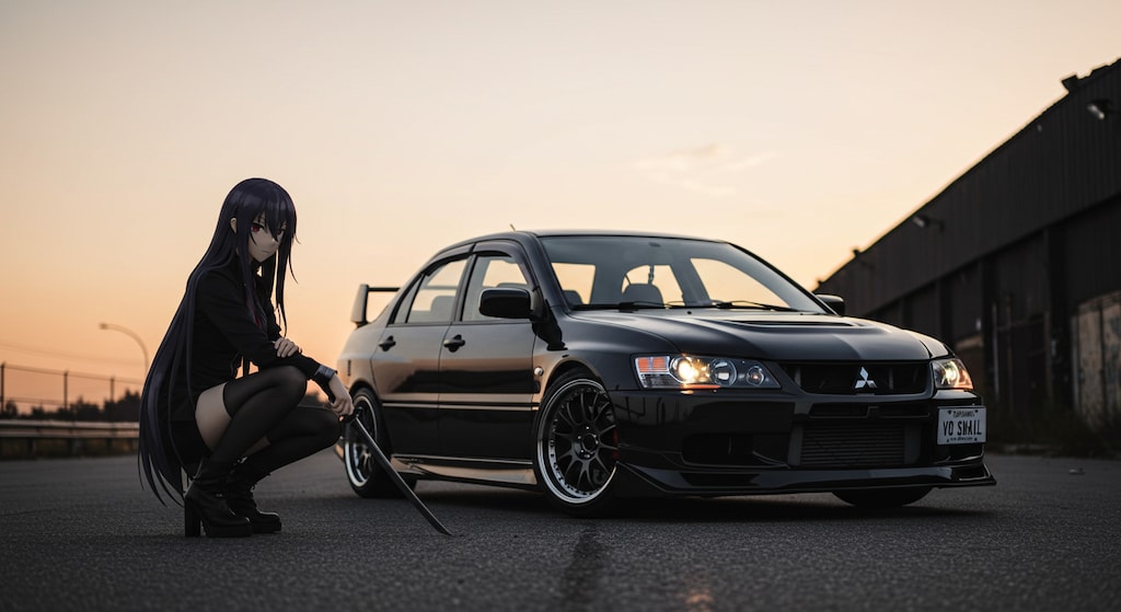 アニメキャラとランサーエボリューション