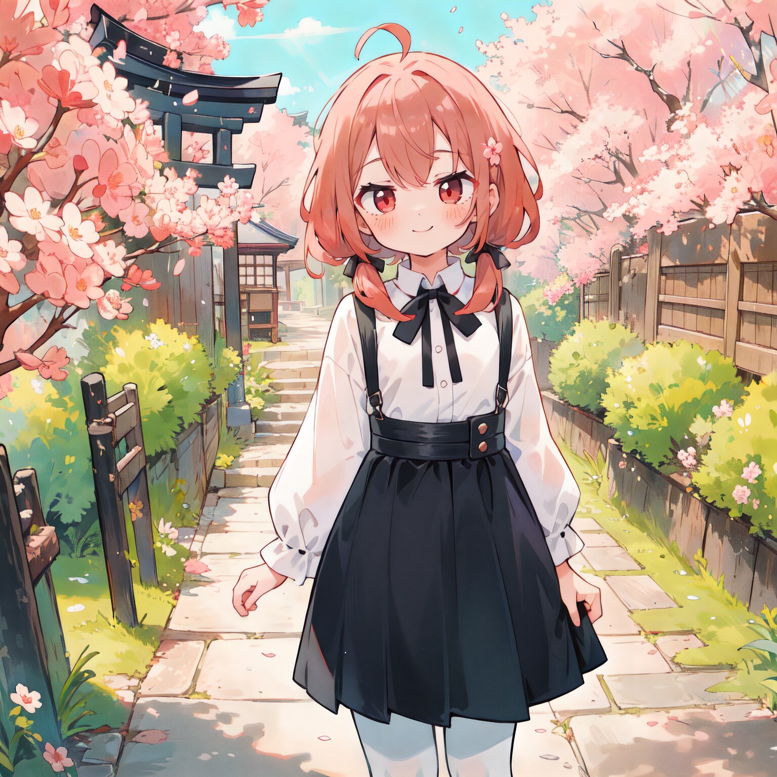 ジト目のおさげちゃん
