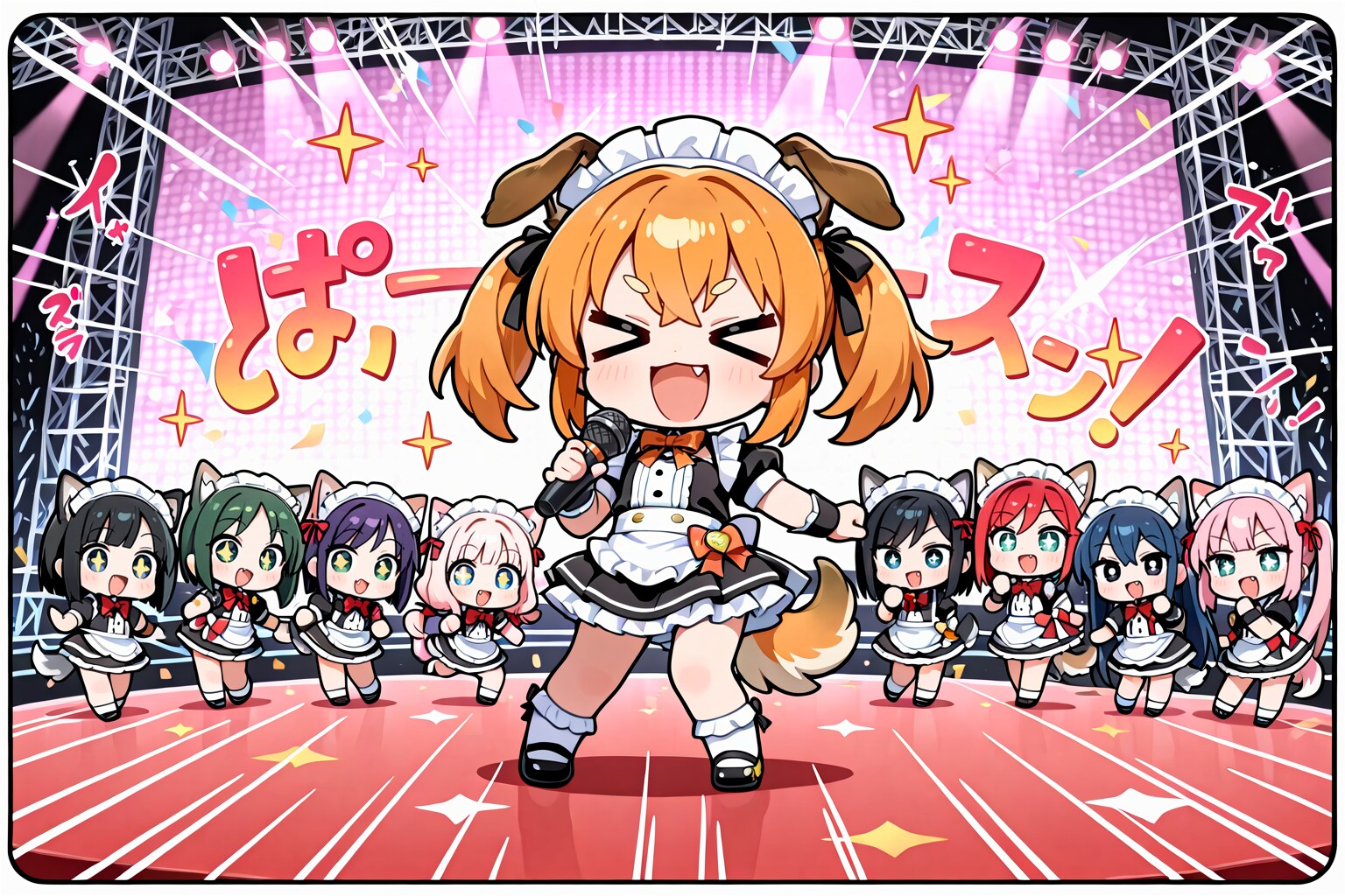 犬耳！アイドル！ツインテール！ | の人気AIイラスト・グラビア