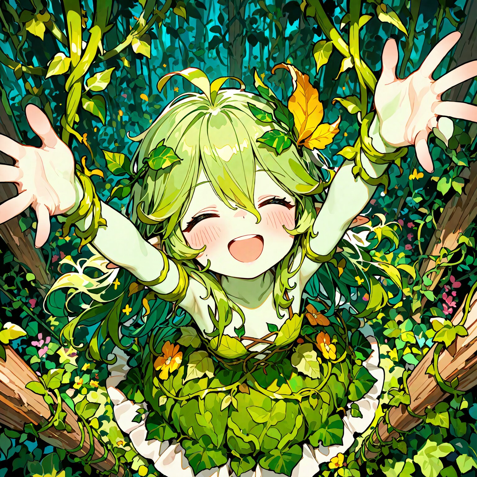 初対面のDRYADちゃんと3ヶ月後のDRYADちゃん