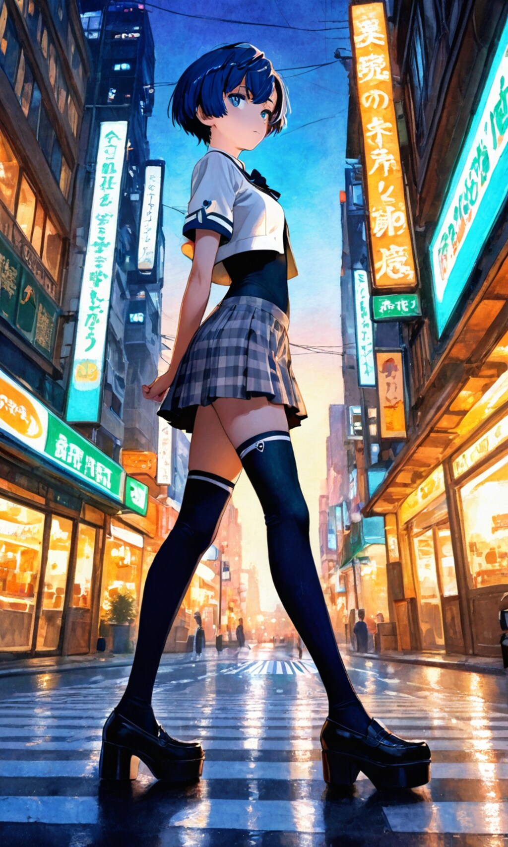 ロングレッグな柑菜ちゃん