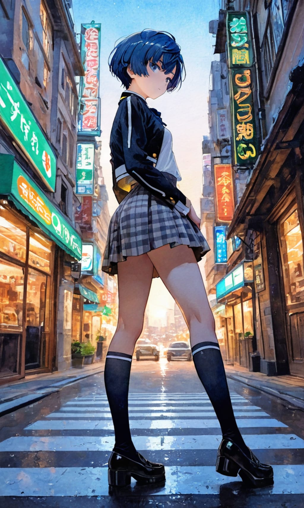 ロングレッグな柑菜ちゃん