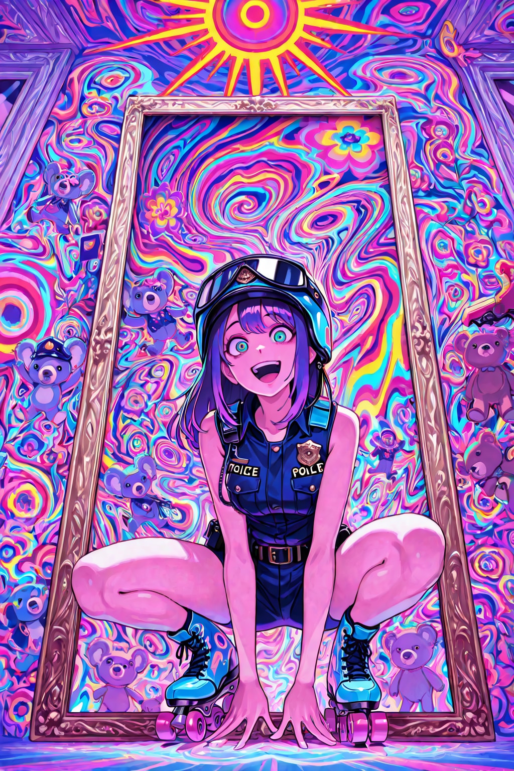 サイケデリックの紫髪ちゃん