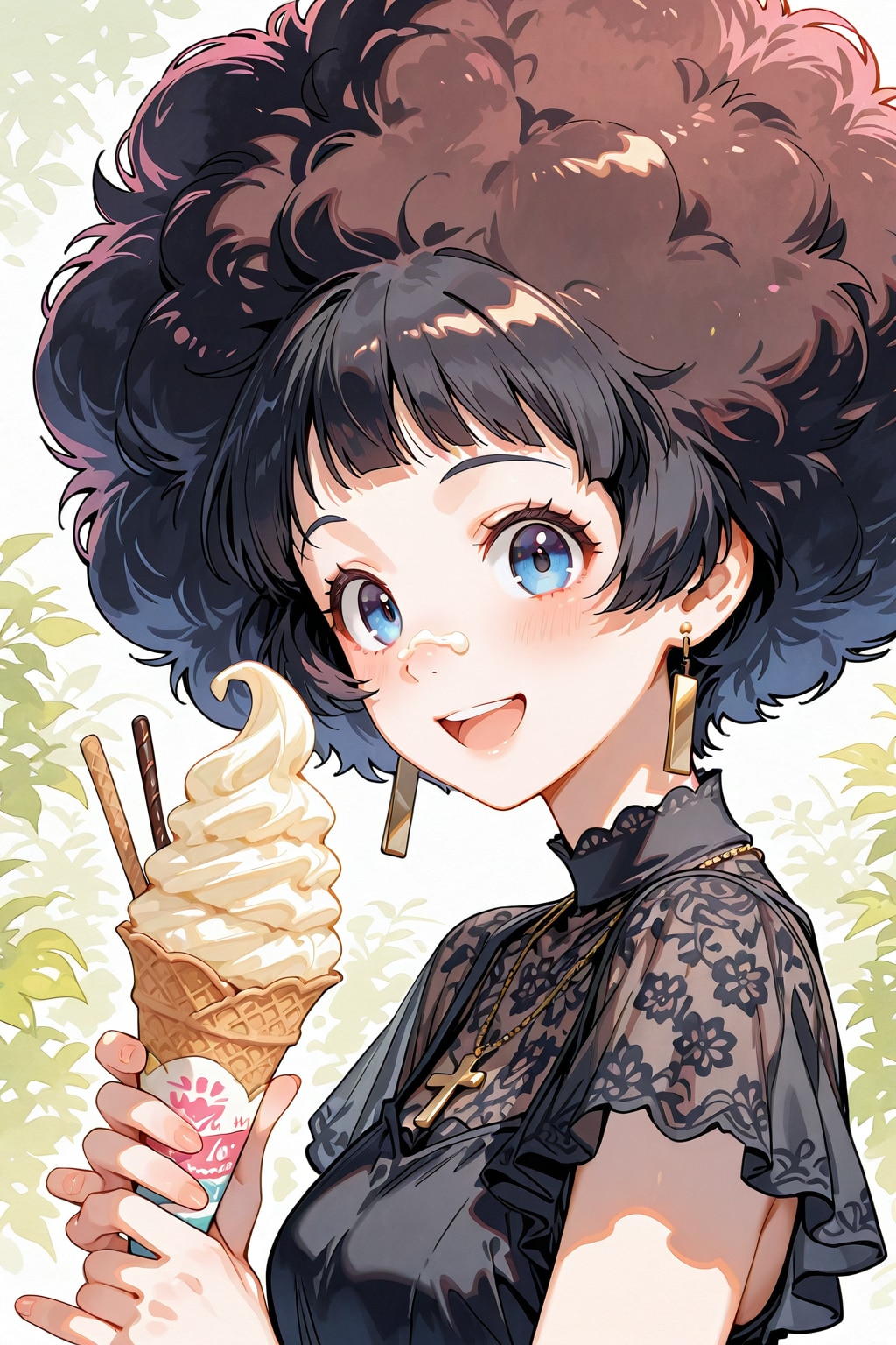 ソフトクリームをキャッチした🍦✨