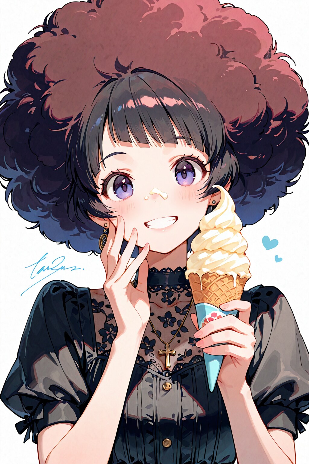 ソフトクリームをキャッチした🍦✨