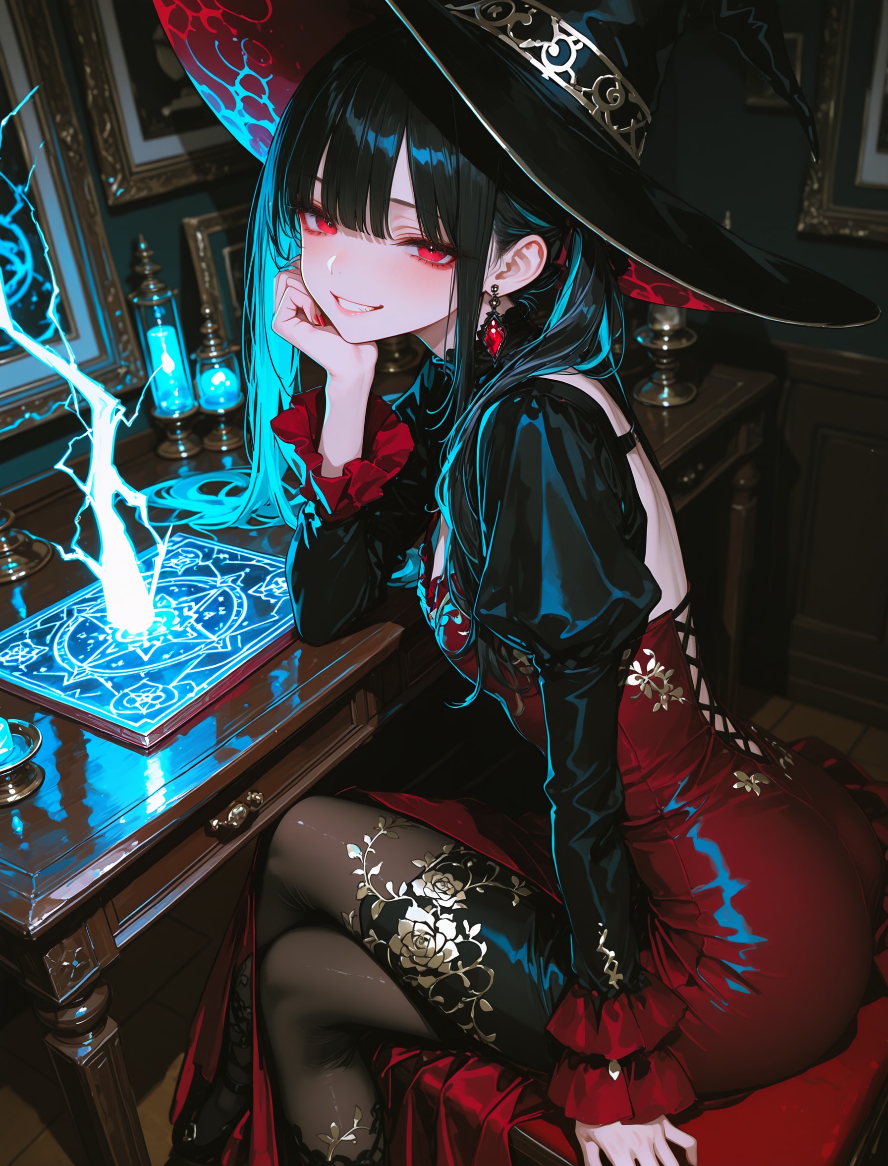 タイトなドレスの魔女さん | の人気AIイラスト・グラビア