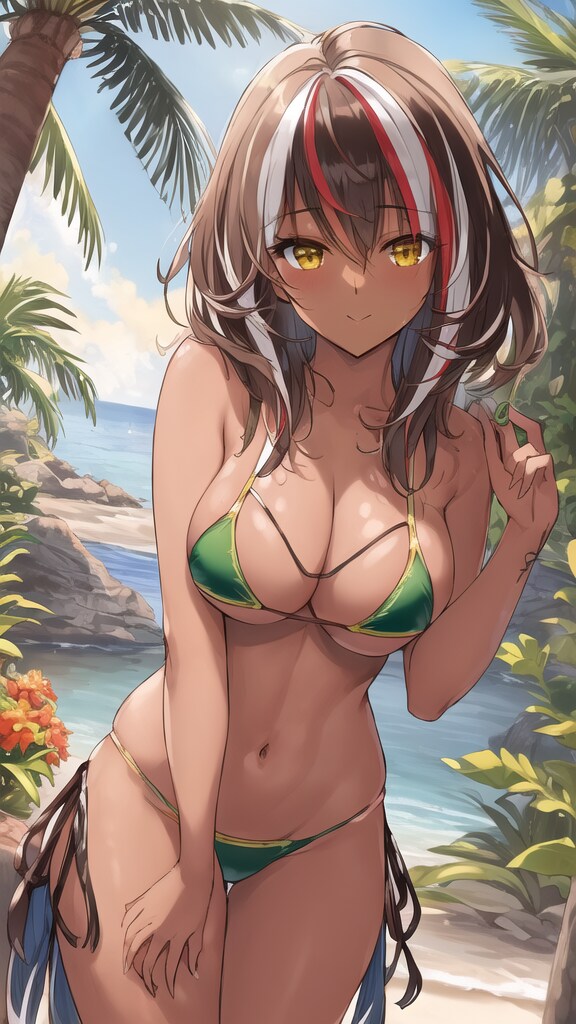 ビキニ水着美女イラスト集