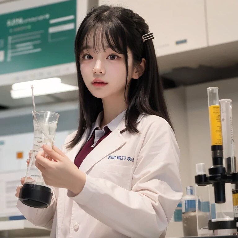 黒髪ロングで白衣の美女２００ | の人気AIイラスト・グラビア