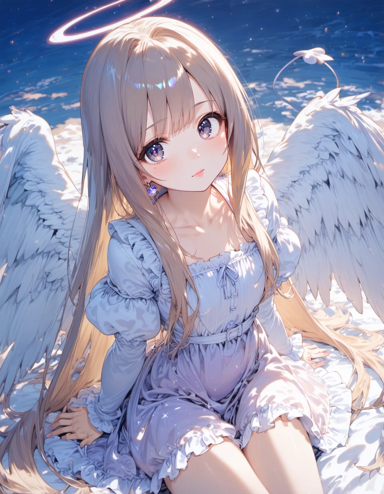 Halo Above the Endless Blue | の人気AIイラスト・グラビア