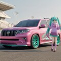 初音ミクとピンクカラーランクル 2枚目