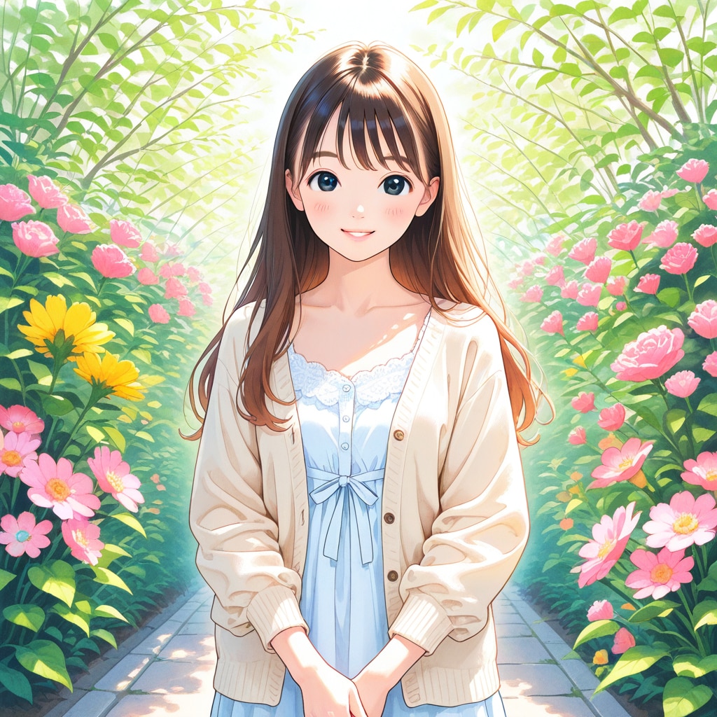 植物園で