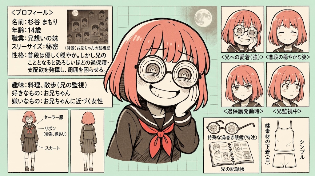 まもりちゃんのキャラシート