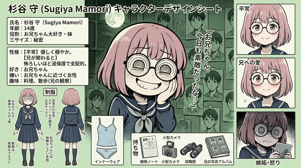 まもりちゃんのキャラシート