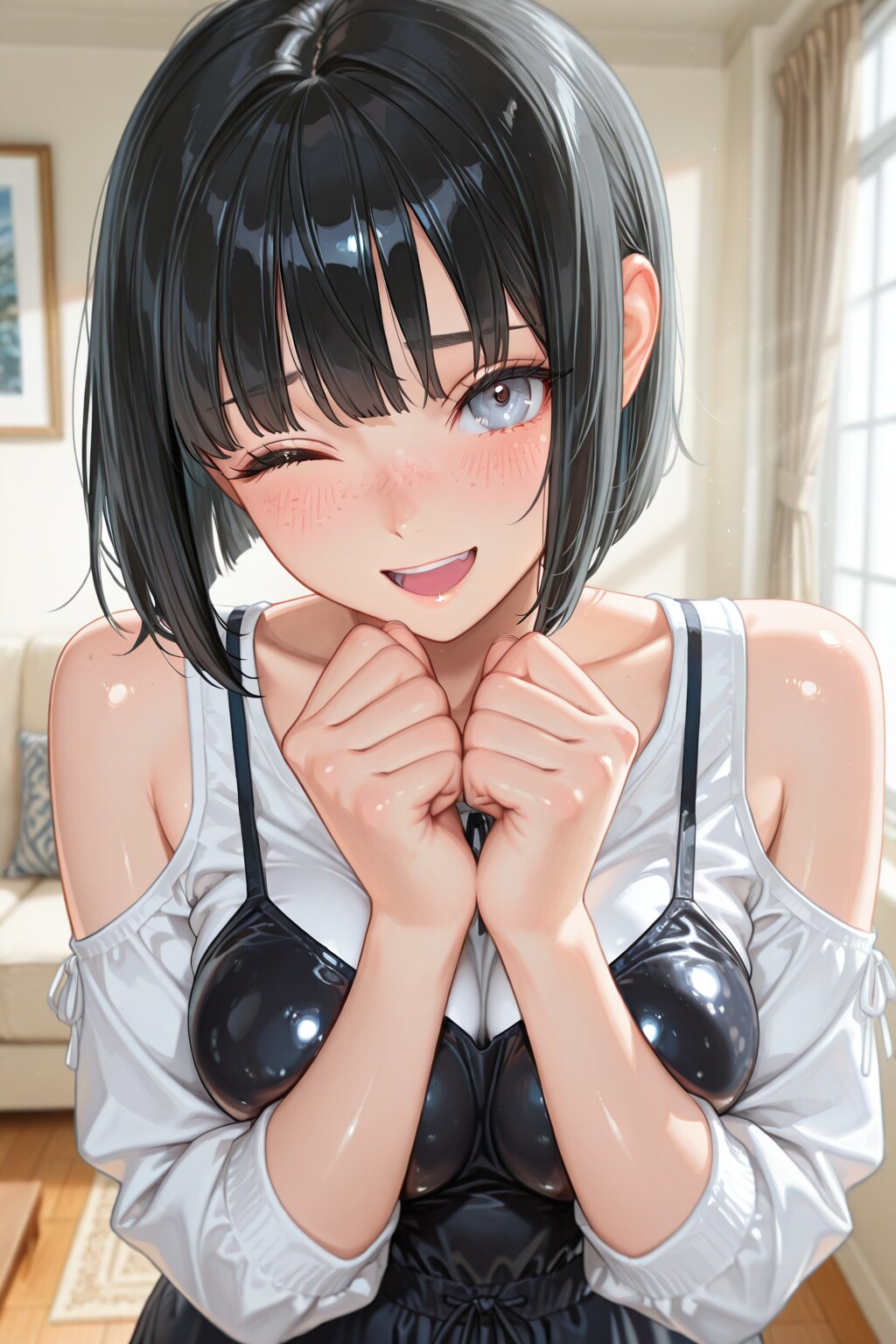 応援してくれるそばかすボブちゃん