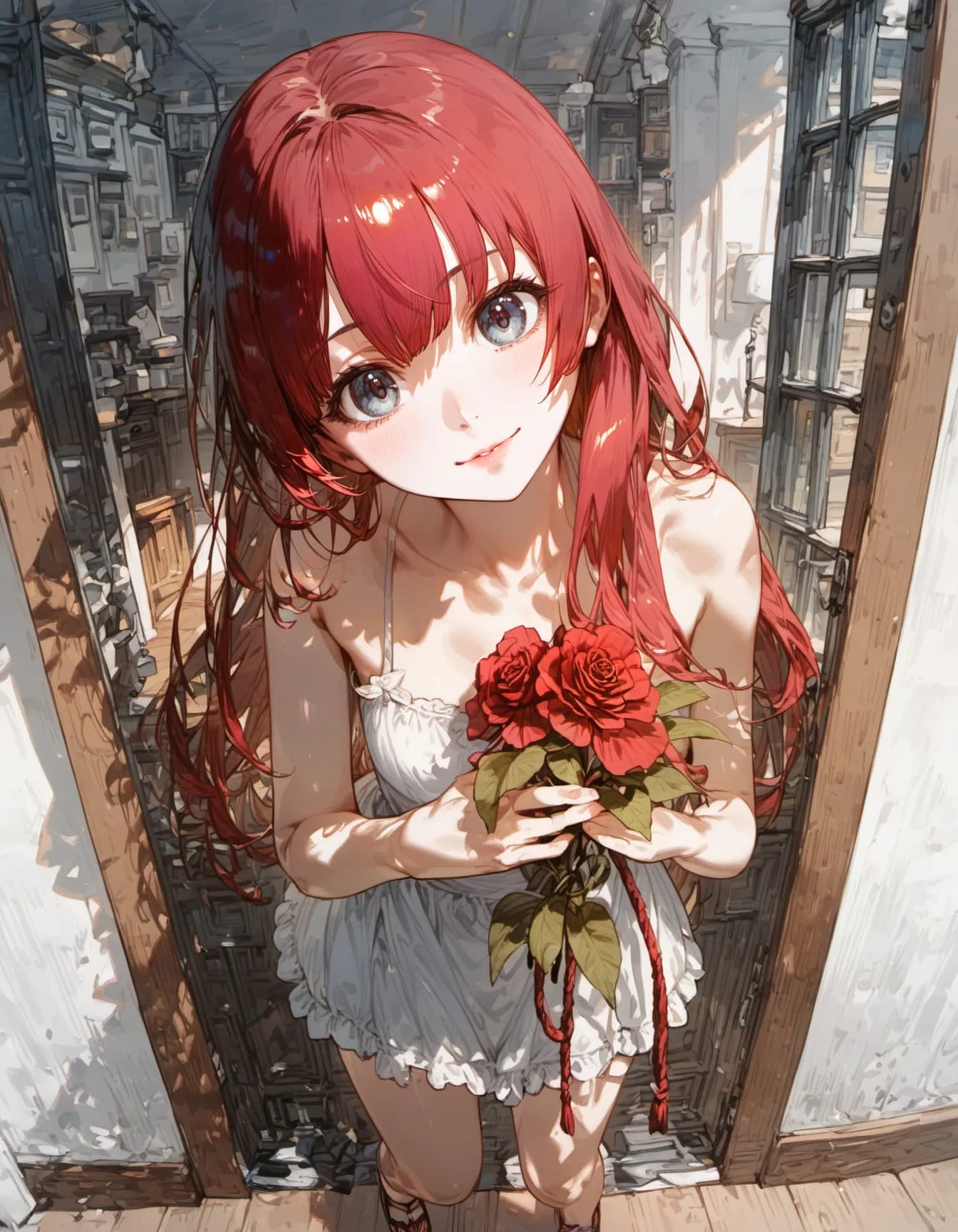 Offering of Crimson Roses | の人気AIイラスト・グラビア