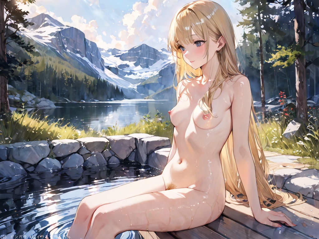 北欧の美少女（水彩調ヌード）