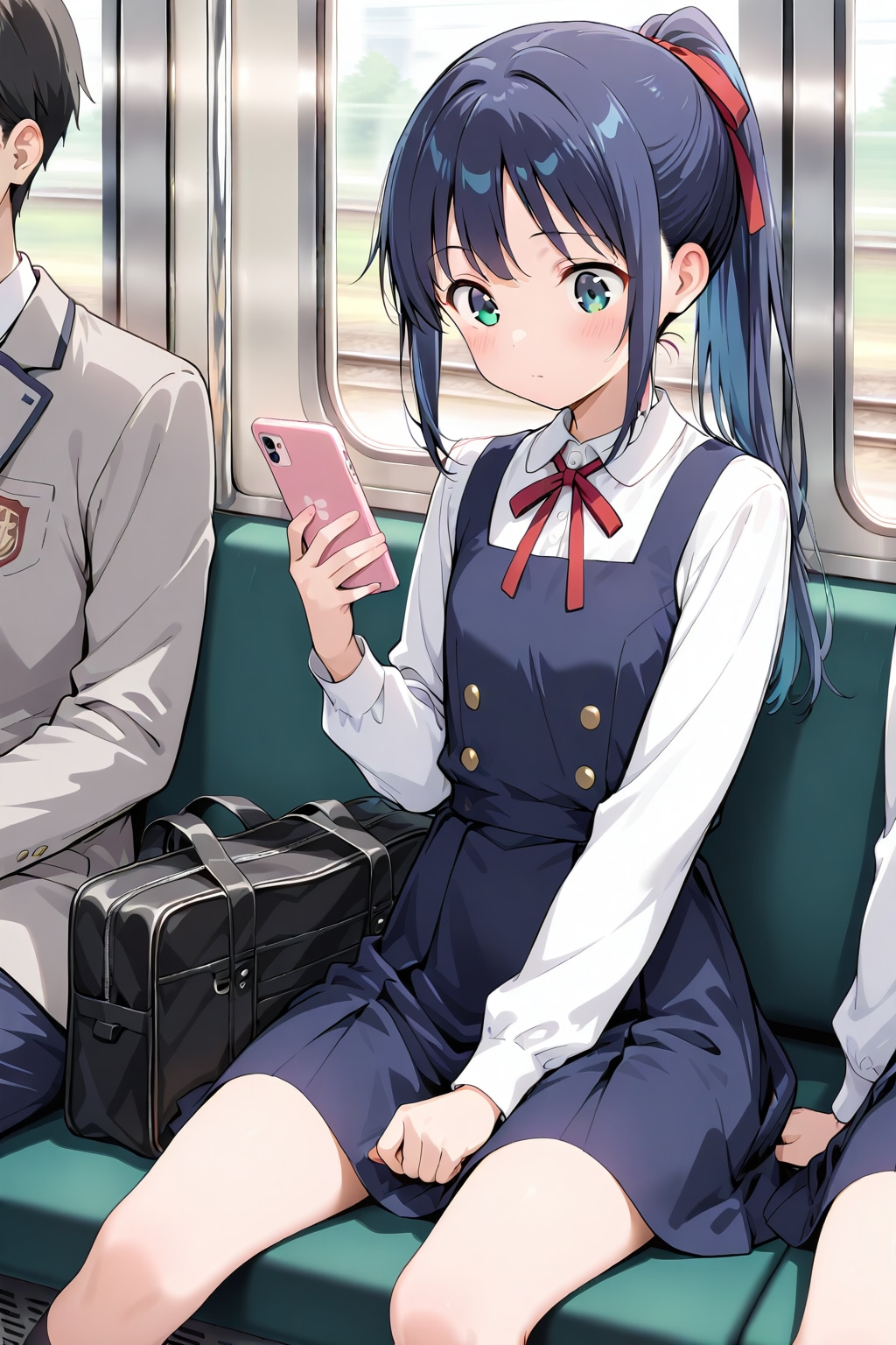 電車通学 | の人気AIイラスト・グラビア