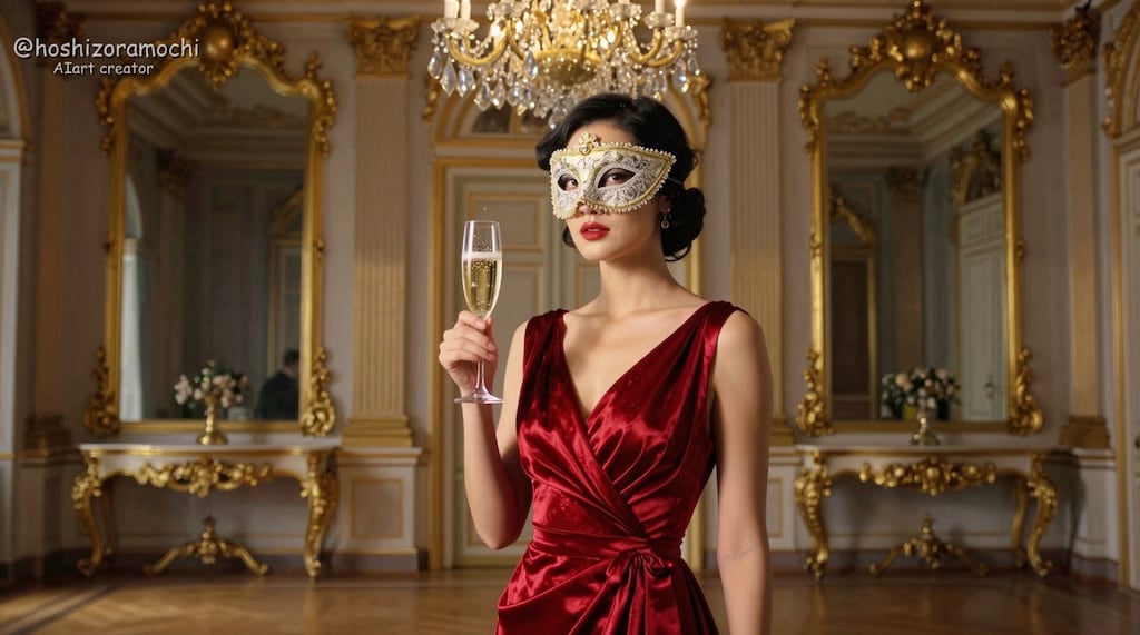 🍾豪華絢爛な邸宅で祝う 秘密めいた仮面舞踏会