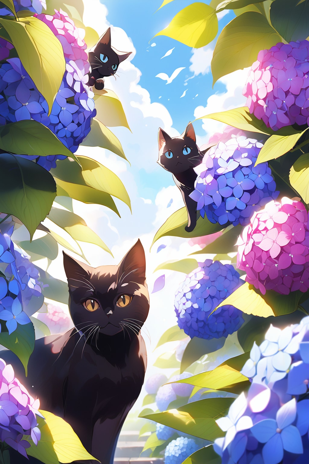 黒いニャン連星！ | の人気AIイラスト・グラビア