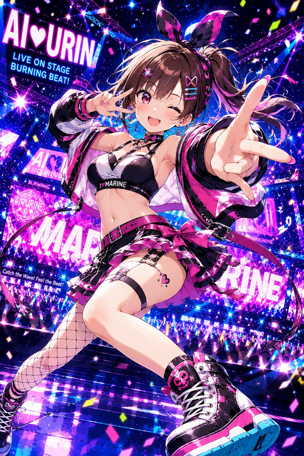 アイマリンちゃんみたいなファンキーなウリンをイメージしてアイウリンちゃんを作ってみた✨