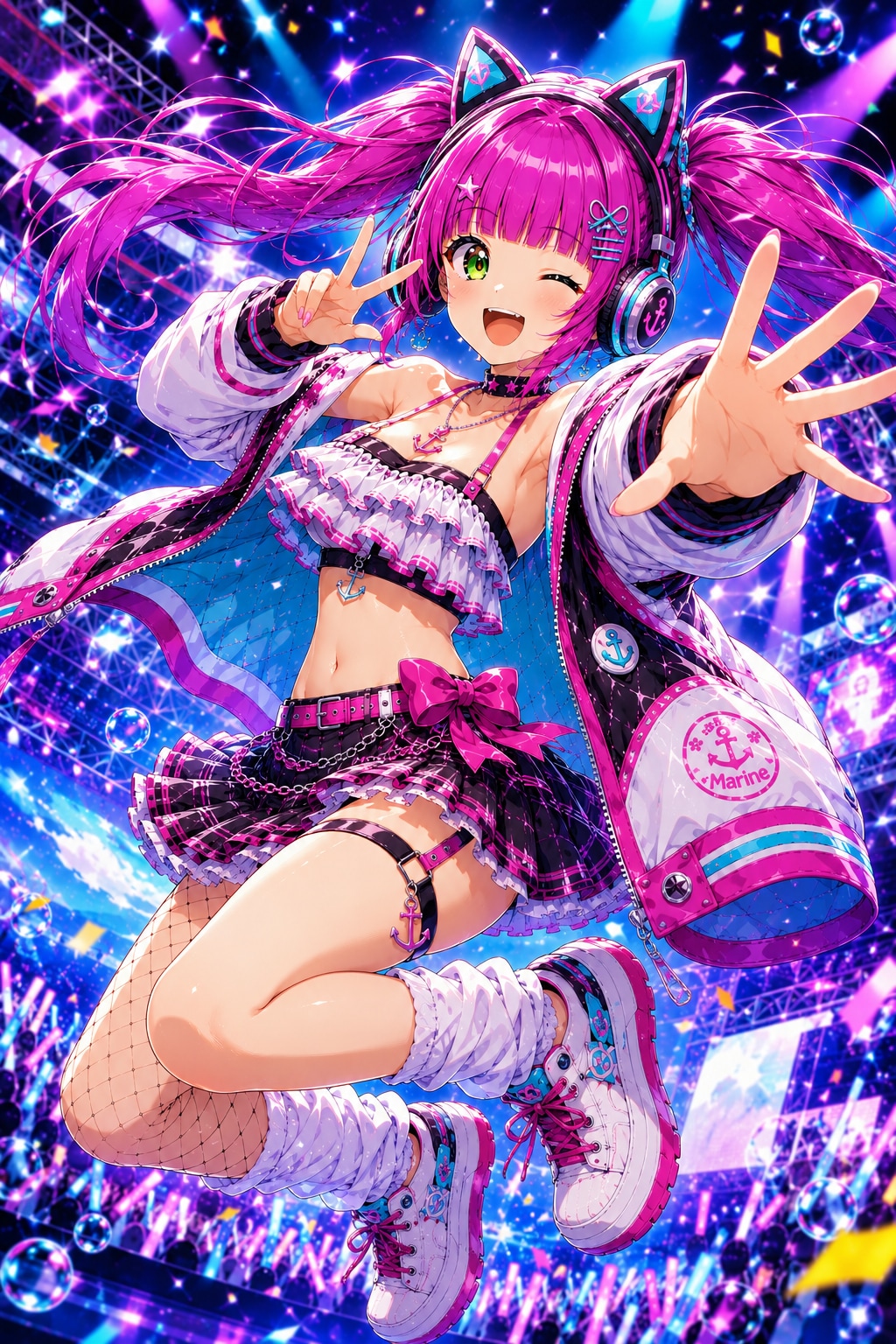 アイマリンちゃんみたいなファンキーなウリンをイメージしてアイウリンちゃんを作ってみた✨