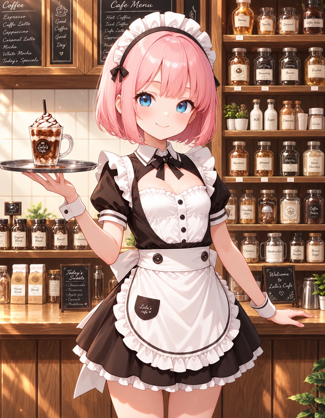 カフェに隠れた海月 | の人気AIイラスト・グラビア