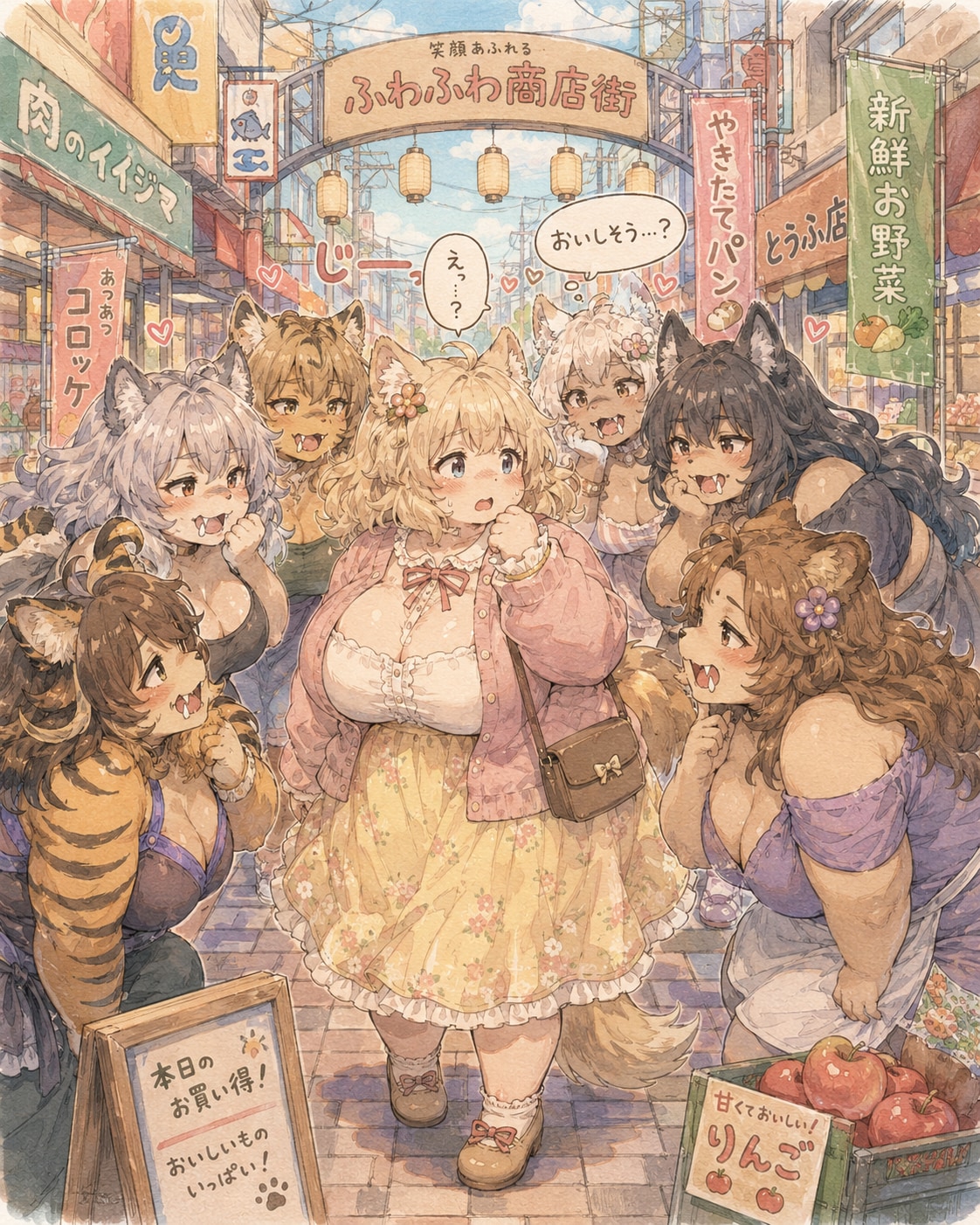 商店街の人気者