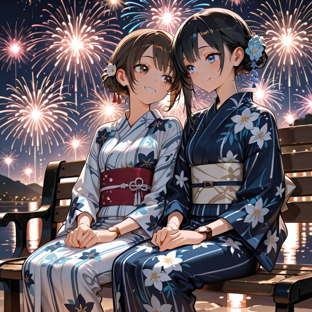 また来年も来よーね | の人気AIイラスト・グラビア