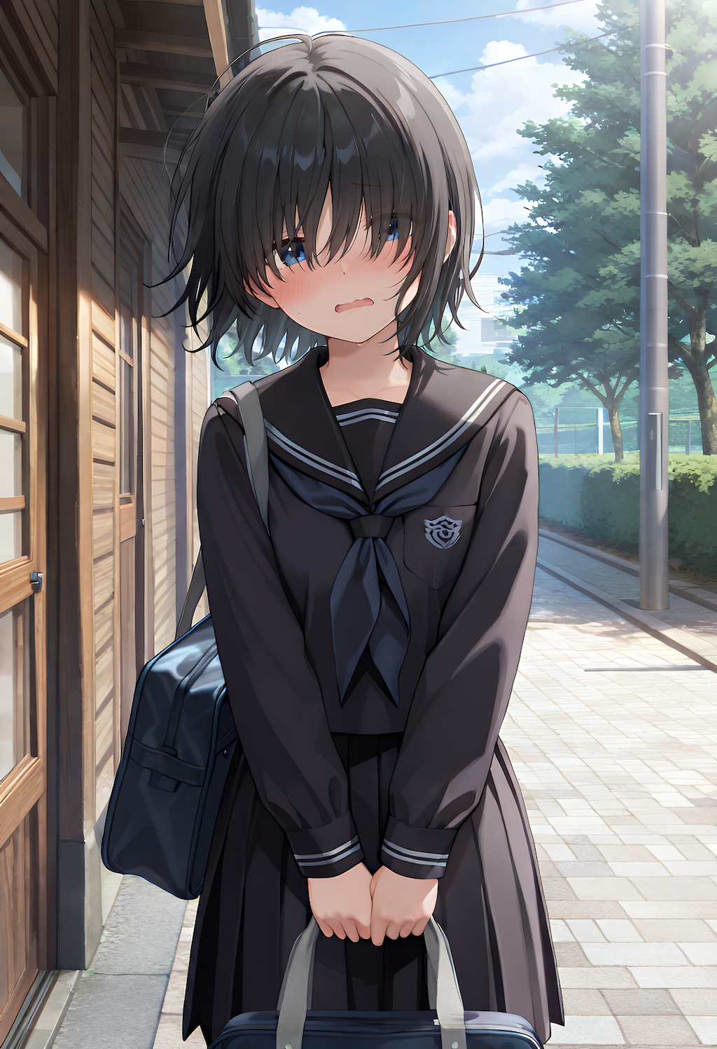 地味娘が髪を切った