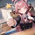 ドヤ顔＊サムズアップ、ウィンク、星、舌ペロ【ブルアカ・陸八魔アル】 3枚目